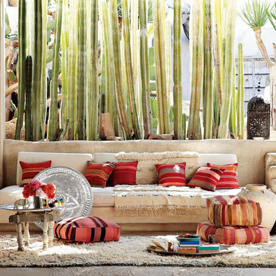 Decoración étnica o boho-chic