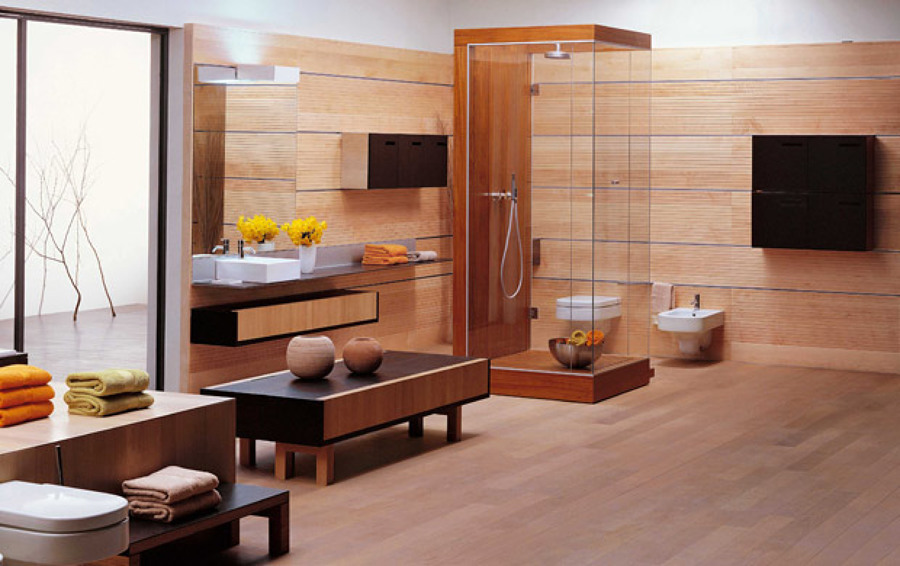 Canceles de madera para baños