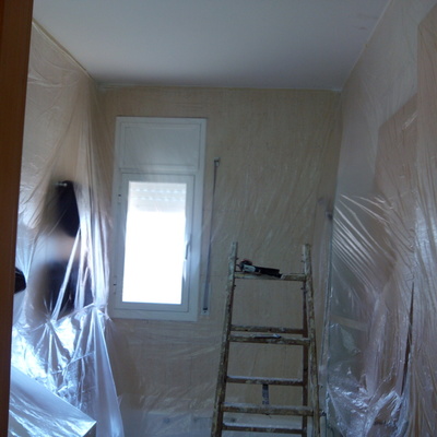 Pintar techo de un baño por desperfectos