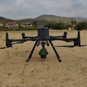 Dron en campo