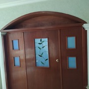 Puerta de sala de espera en consultorio