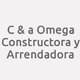 Logo C & a Omega Constructora y Arrendadora_10680