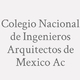 Logo Colegio Nacional de Ingenieros Arquitectos de Mexico Ac_7219