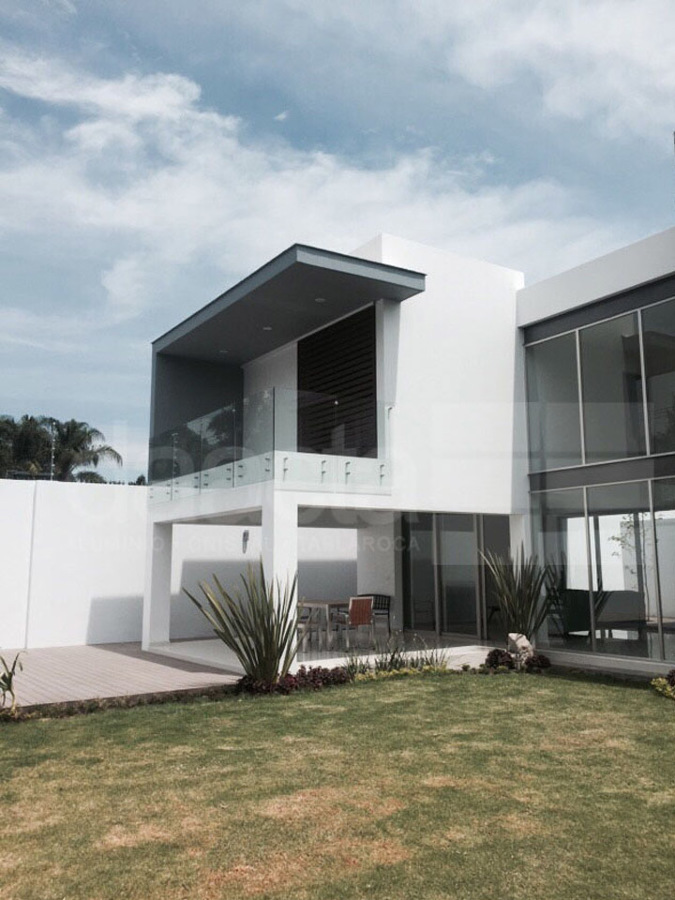 barandal de cristal templado (terraza)