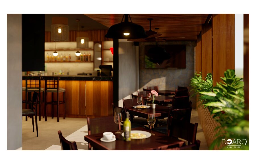 Comedor de restaurante con ambiente acogedor