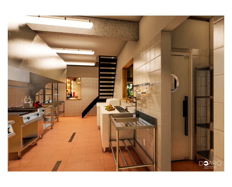 Diseño de cocina para restaurante