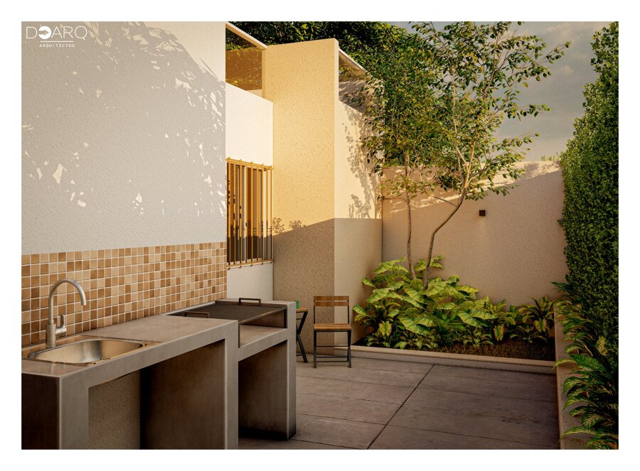 Patio exterior moderno