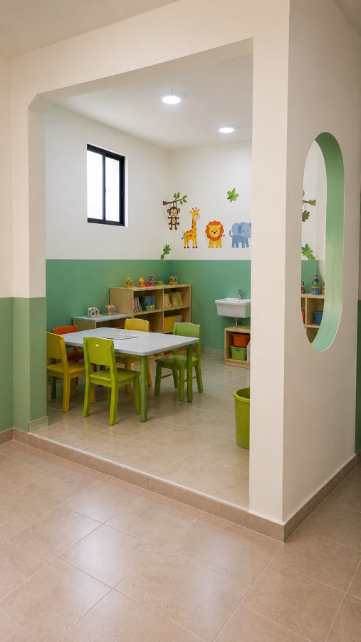 Remodelación de salón para guardería