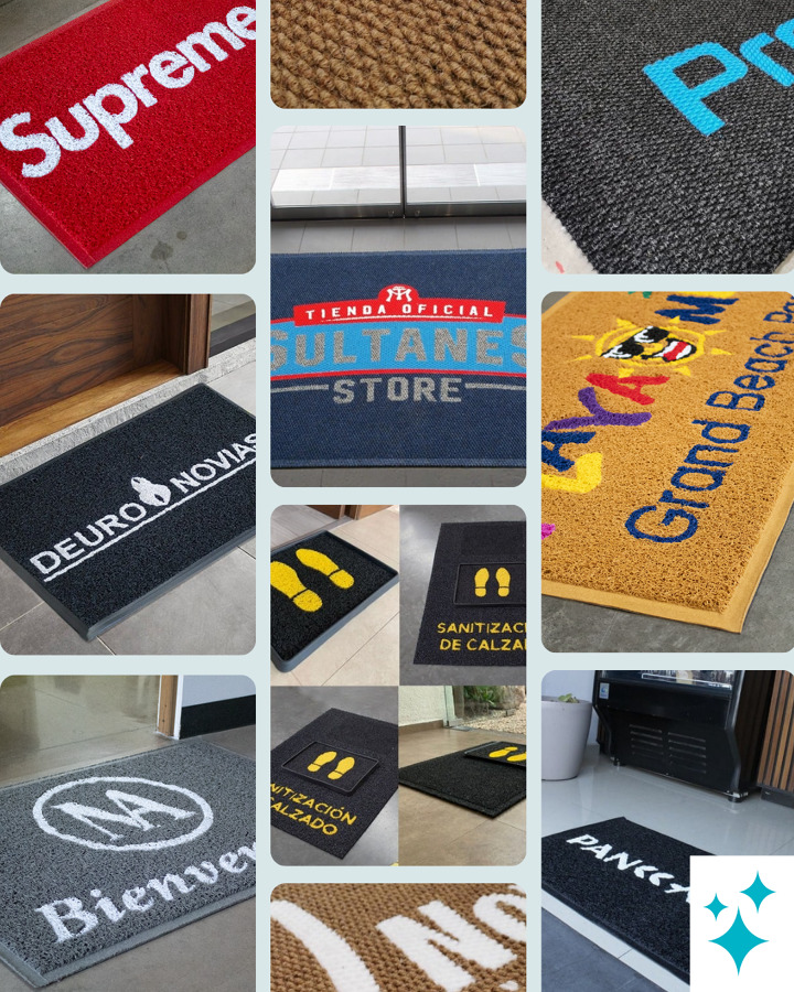 Tapetes comerciales con logotipo