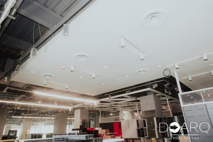 Plafón arquitectónico para interior comercial