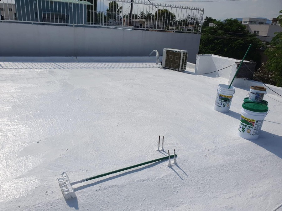 Impermeabilizacion acrílica con impermeabilizante fibratado