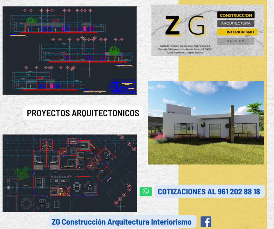 PLANOS Y RENDERS CASA HABITACION