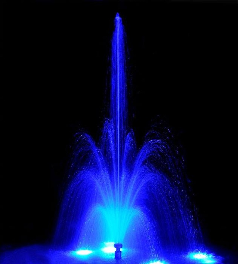 FUENTE DE TULIPAN LED RGB AZUL