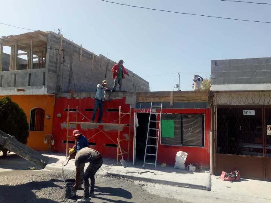 Construccion de losa techo en casa habitacion