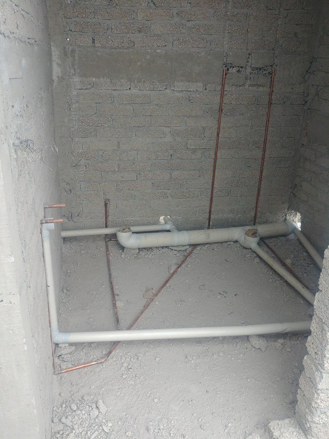 INSTALACION DE DESAGUE DE LA TAZA W. LAVABO Y REGADERA