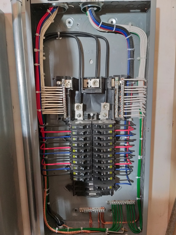 Tablero de distribución terminado