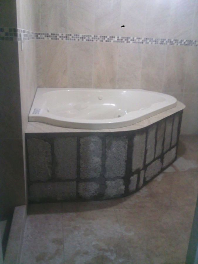 base de tina de baño