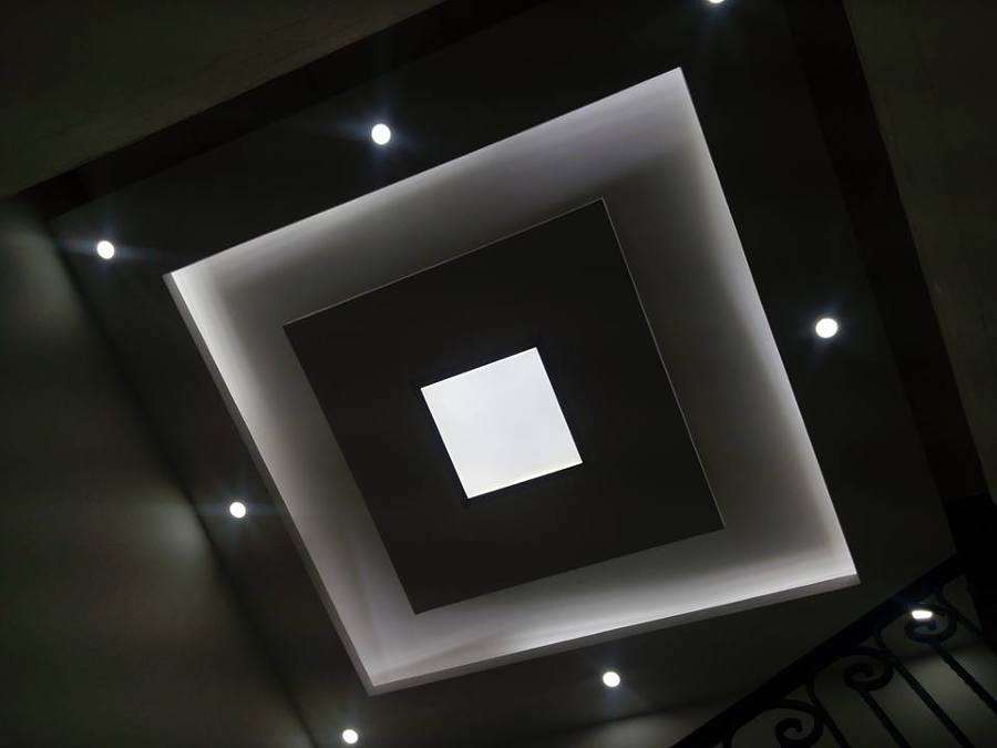 plafon sobre diseño luz mixta