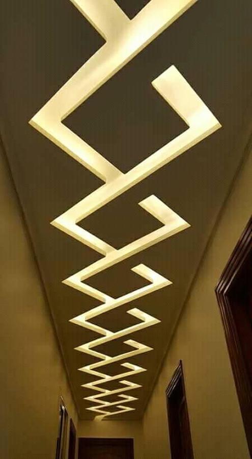 plafon pasillo sobre diseño luz indirecta