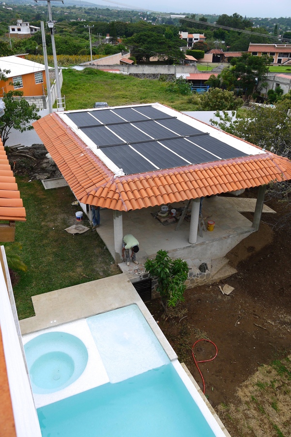 Calefacción solar para piscina