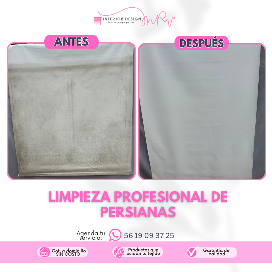 Lavado de persiana blackout.