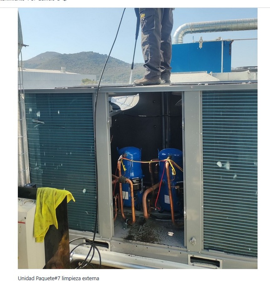 Manteniendo a equipo paquete