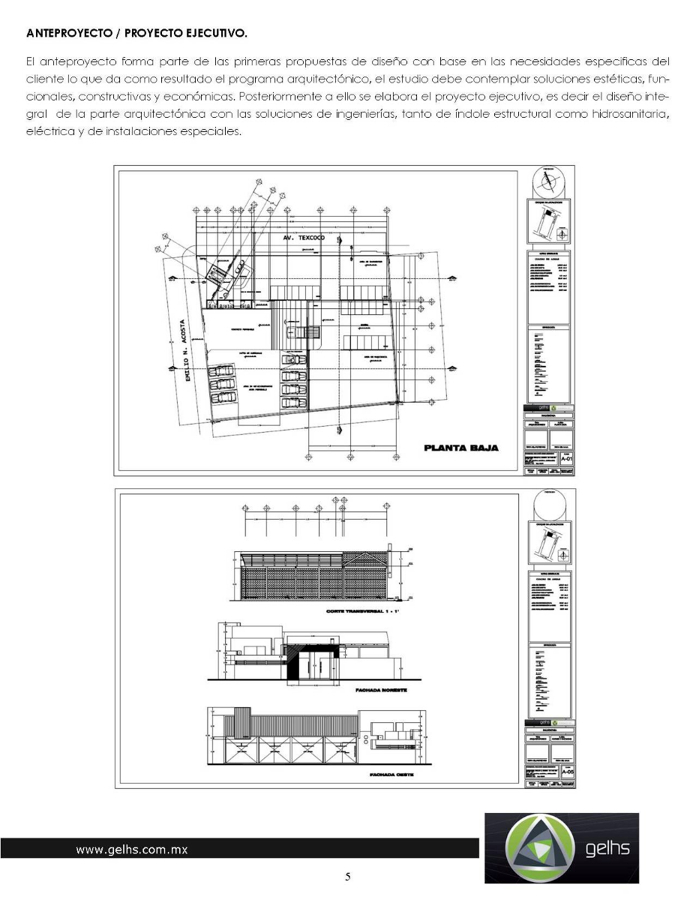 Anteproyecto - Proyecto Ejecutivo.