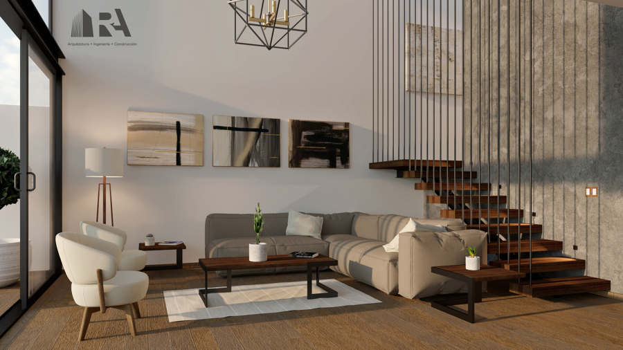 Foto: Sala Casa Balcones de Juriquilla de RA Proyectos #725532