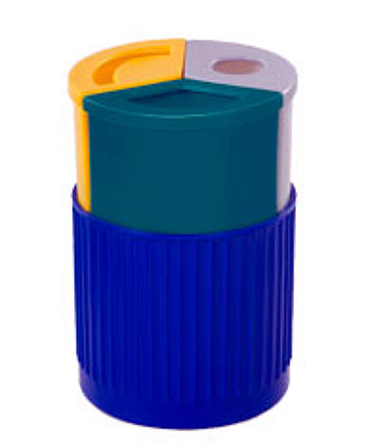 Foto: Bote para 3 Separaciones de Basura. Diferentes Modelos. de Sanz