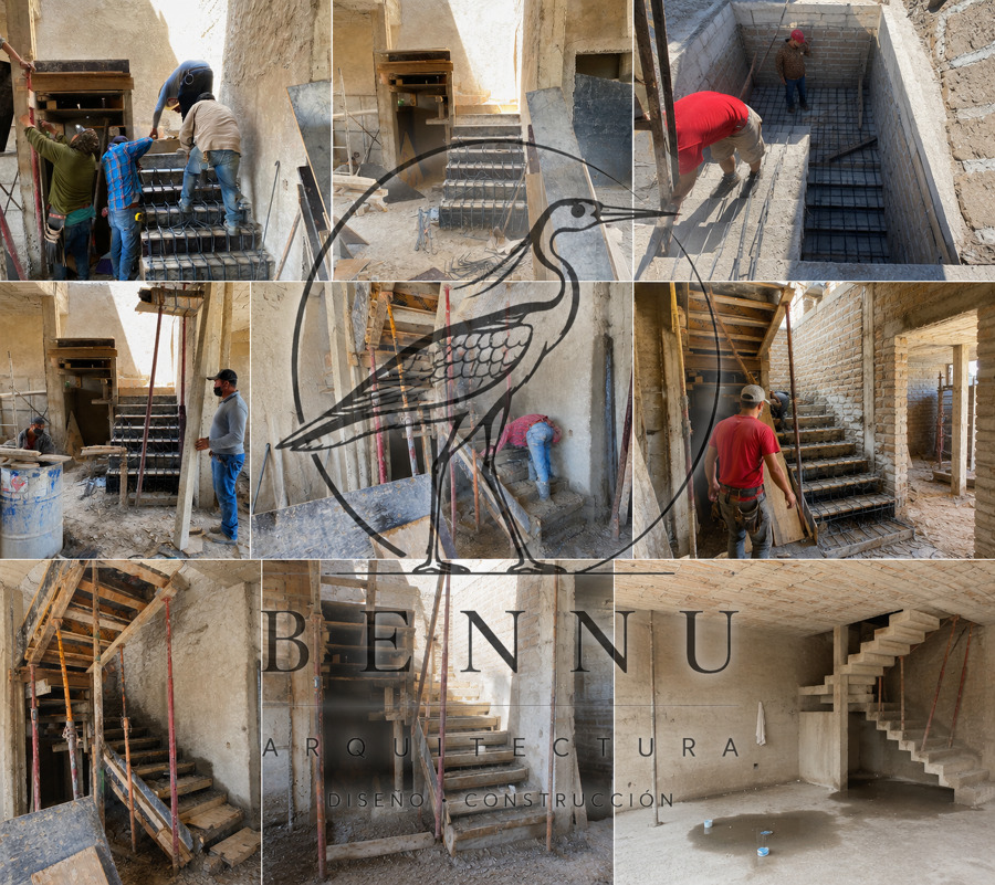 Proceso forjado escaleras de papelillo.