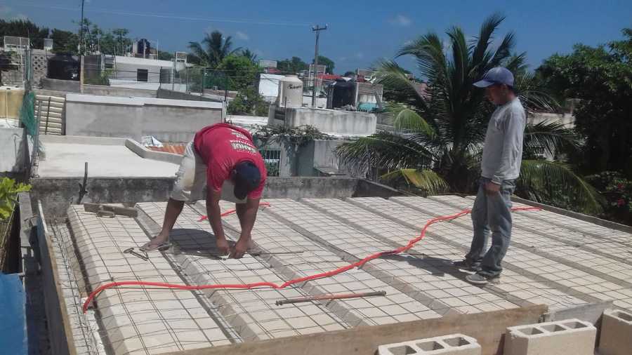 Preparando el Techo para el Colado