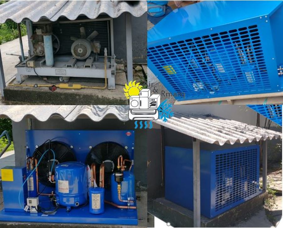 Comparativo de cambio de condensador para cámara de refrigeración