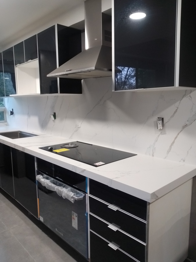 Cocina puertas de cristal