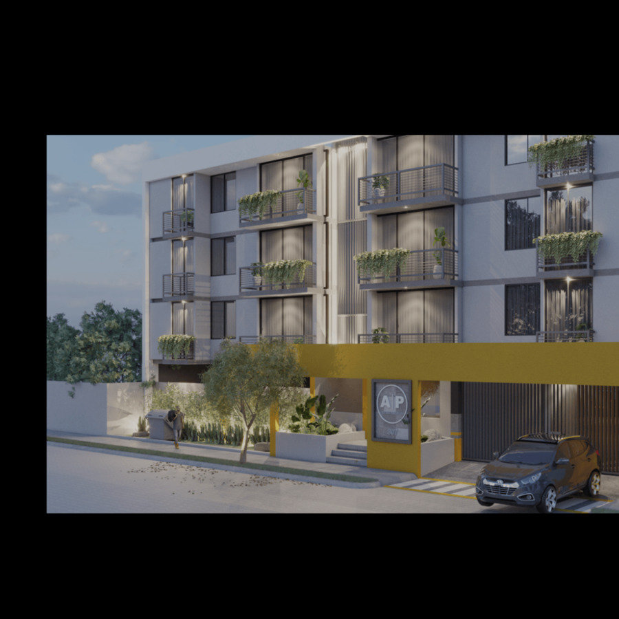 FACHADA LATERAL DEPARTAMENTOS ANGELA PERALTA