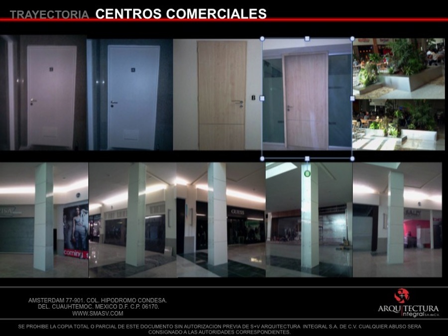 CARPINTERIA EN PLAZAS COMERCIALES