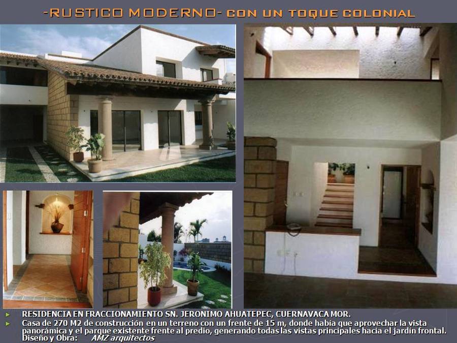 RESIDENCIA SEMI COLONIAL MODERNO.