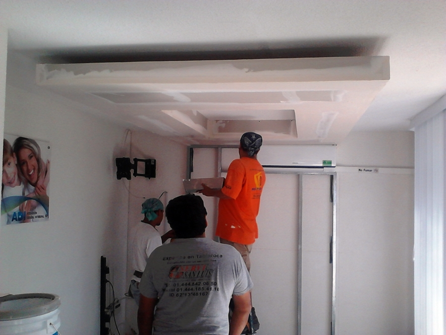 Foto: diseño de tablaroca consultorio dental de servisanluis ... Muebles de tablaroca para tv