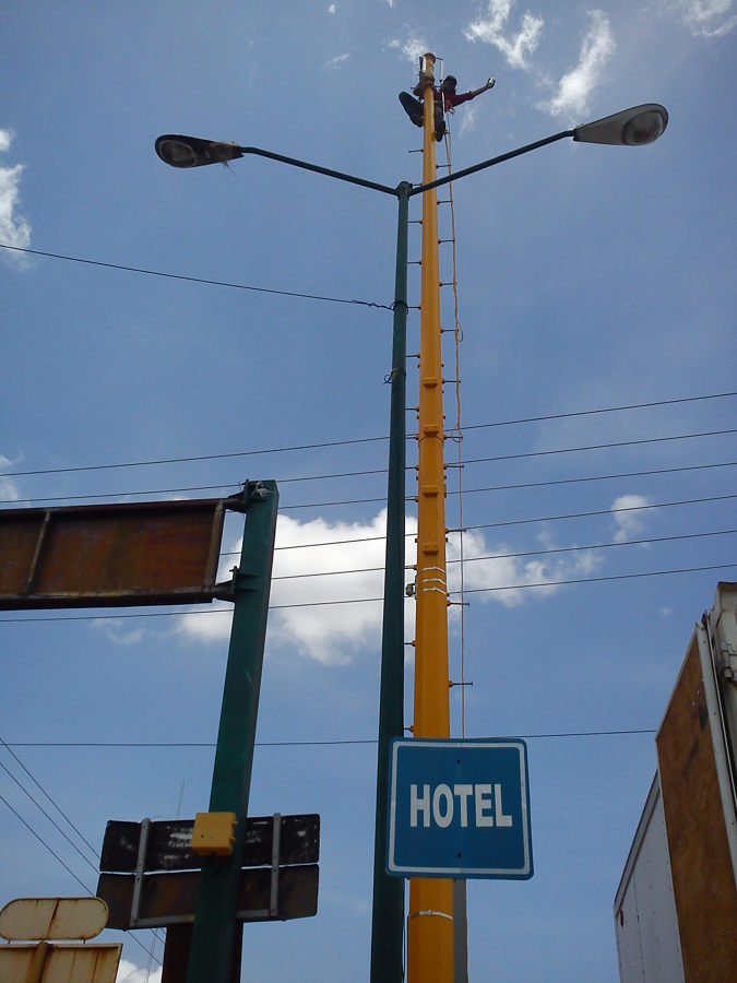 Instalacion de CCTV metropolitano de Seguridad Publica