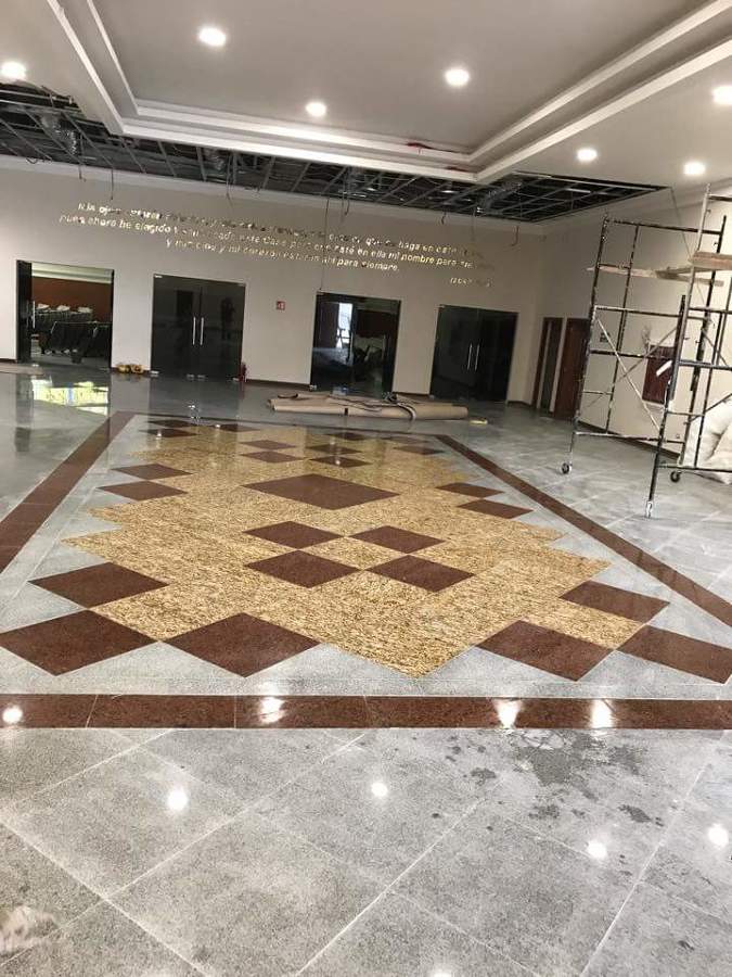 piso de granito rojo brazilia y santa cecilia
