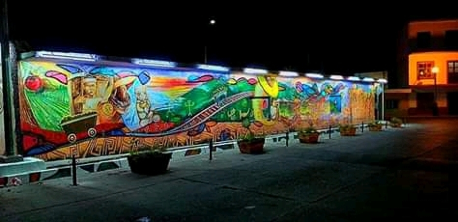 Mural en pueblo mágico El Rosario, Sinaloa
