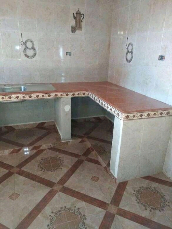 Cocina forrada con loseta