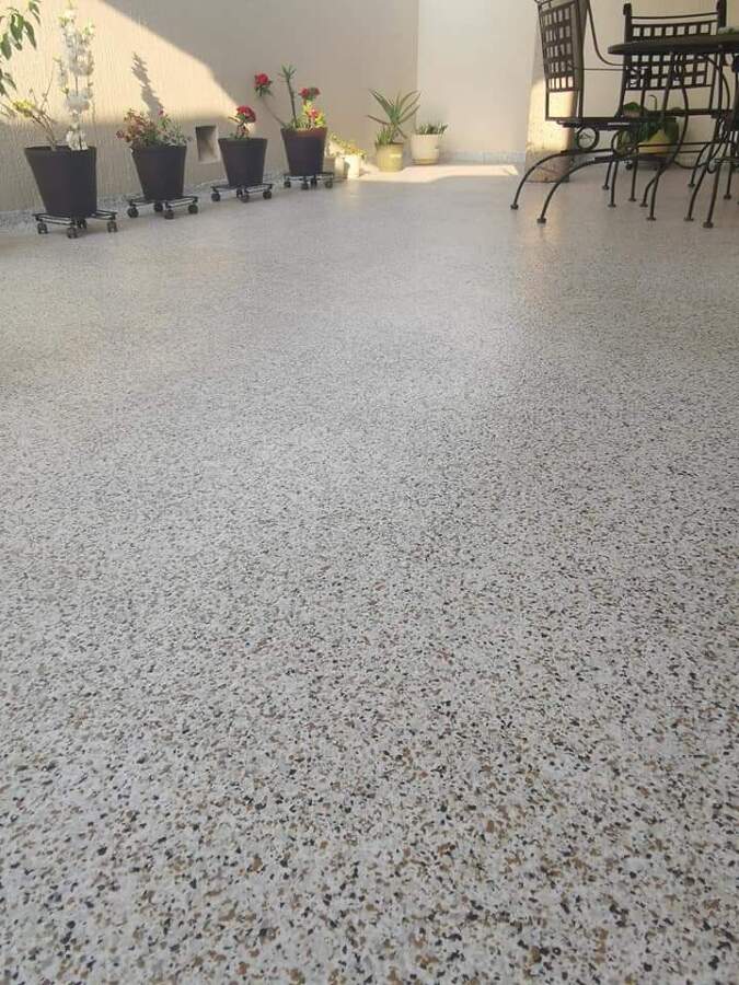 sistema epoxico hojuela decorativa