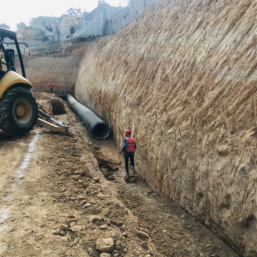 Drenaje Pluvial de Nave Industrial, Corredor Industrial Queretaro, Qro.