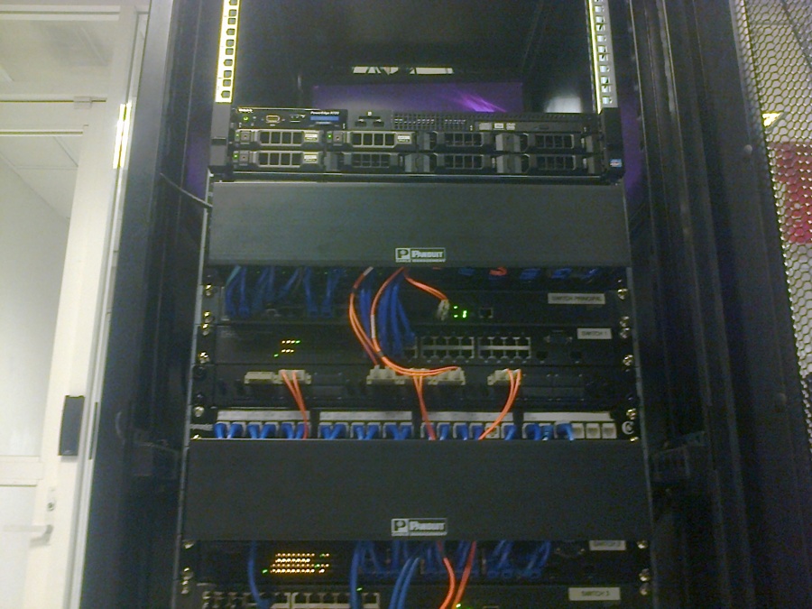 Rack instalacion terminado SITE cableado estructurado