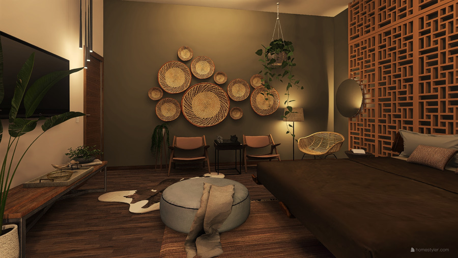 Render habitación casa de descanso