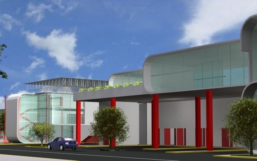 Render- Estacion Central de Bomberos Naucalpan.