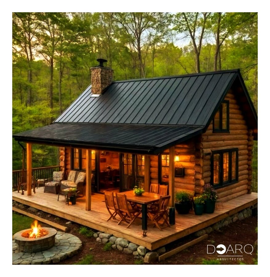 Diseño de cabaña rústica