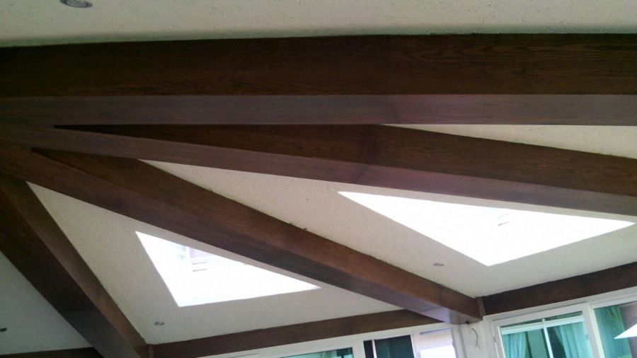 Trabe forrada con madera 2 