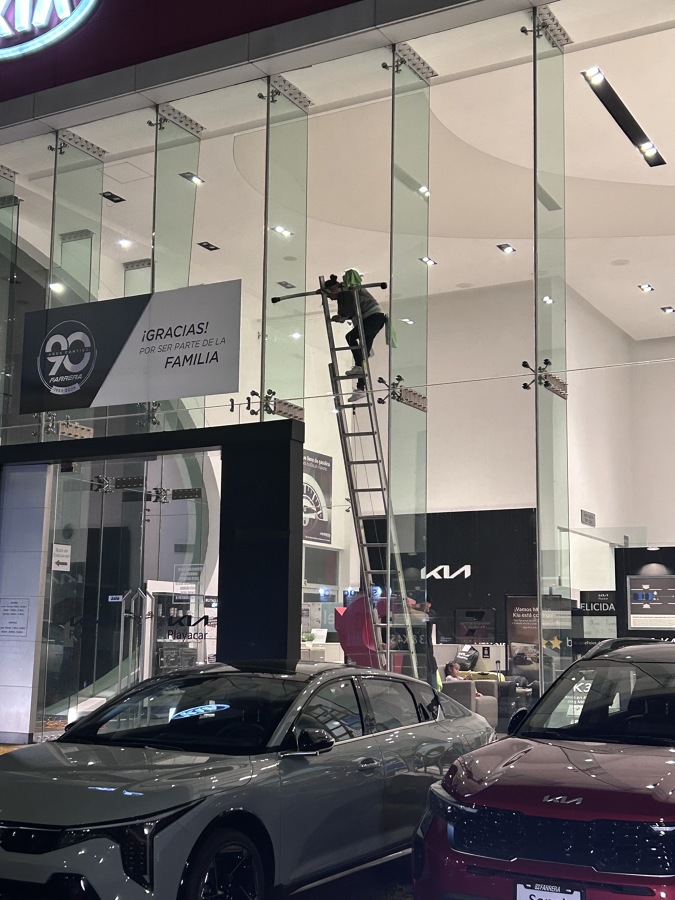 Limpieza de escaparate