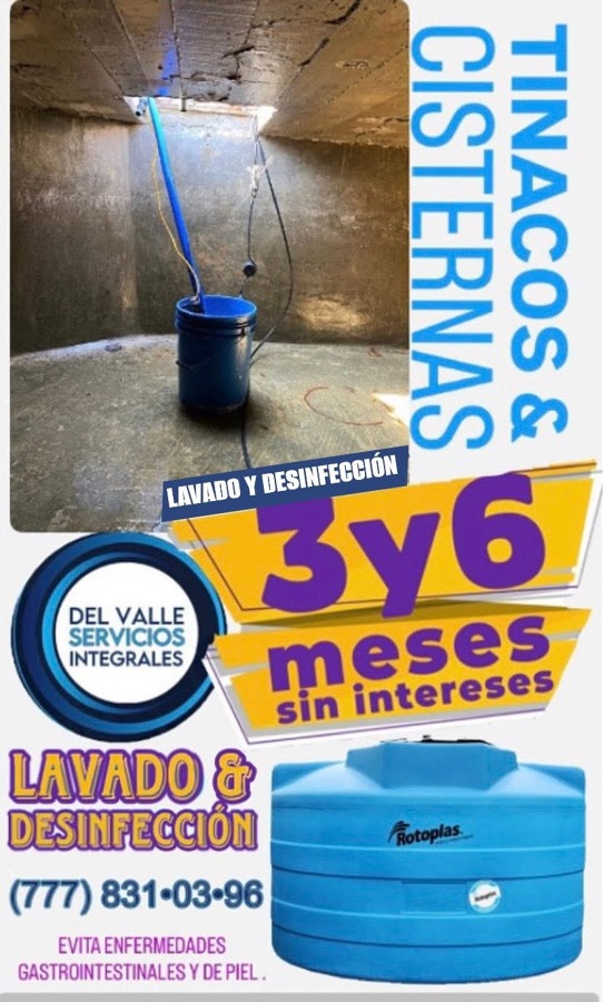 LAVADO Y DESINFECCIÓN CISTERNAS Y TINACOS CUERNAVACA